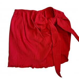 NEW PLANET SEA women's ribbed sarong in red